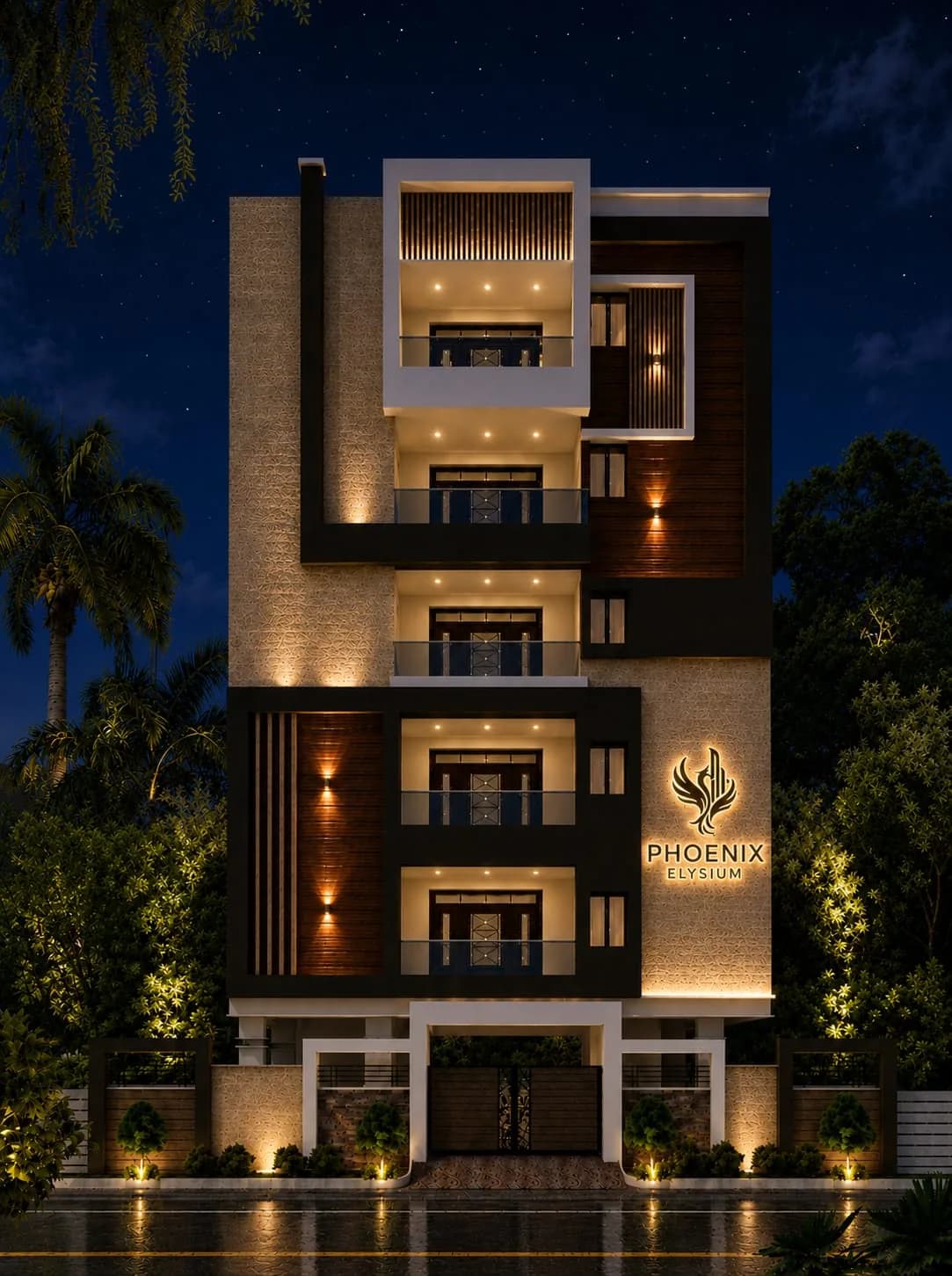 Phoenix Elysium exterior by Crown Home Spaces